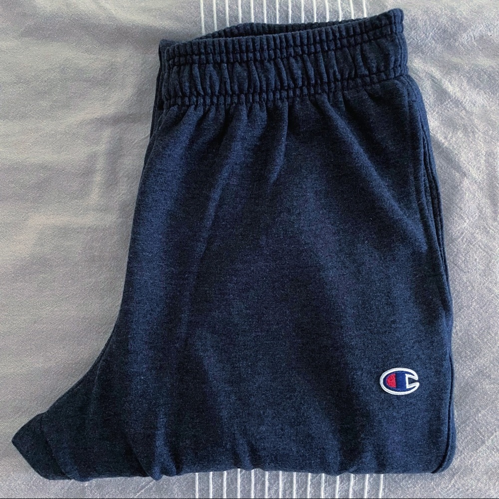 CHAMPION JOGGER SWEATPANTS: NAVY HEATHER